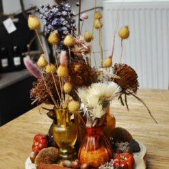Herfstcompositie op berk - Afbeelding 4