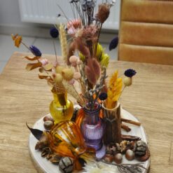 Herfstcompositie op berk 2 - Afbeelding 2