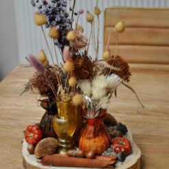Herfstcompositie op berk - Afbeelding 3