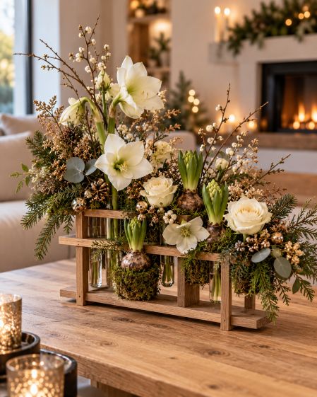 Aperitiefworkshop bloemschikken zondag 20 december 10.30h - 12.30h Wondelgem - Afbeelding 2