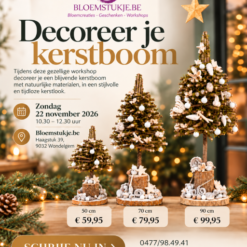 Alternative view of Aperitiefworkshop bloemschikken zondag 22 november 10.30h - 12.30h Wondelgem